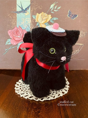 ☆一点物☆ぬいぐるみ「Stuffed cat（黒ネコ）」by sweetcream