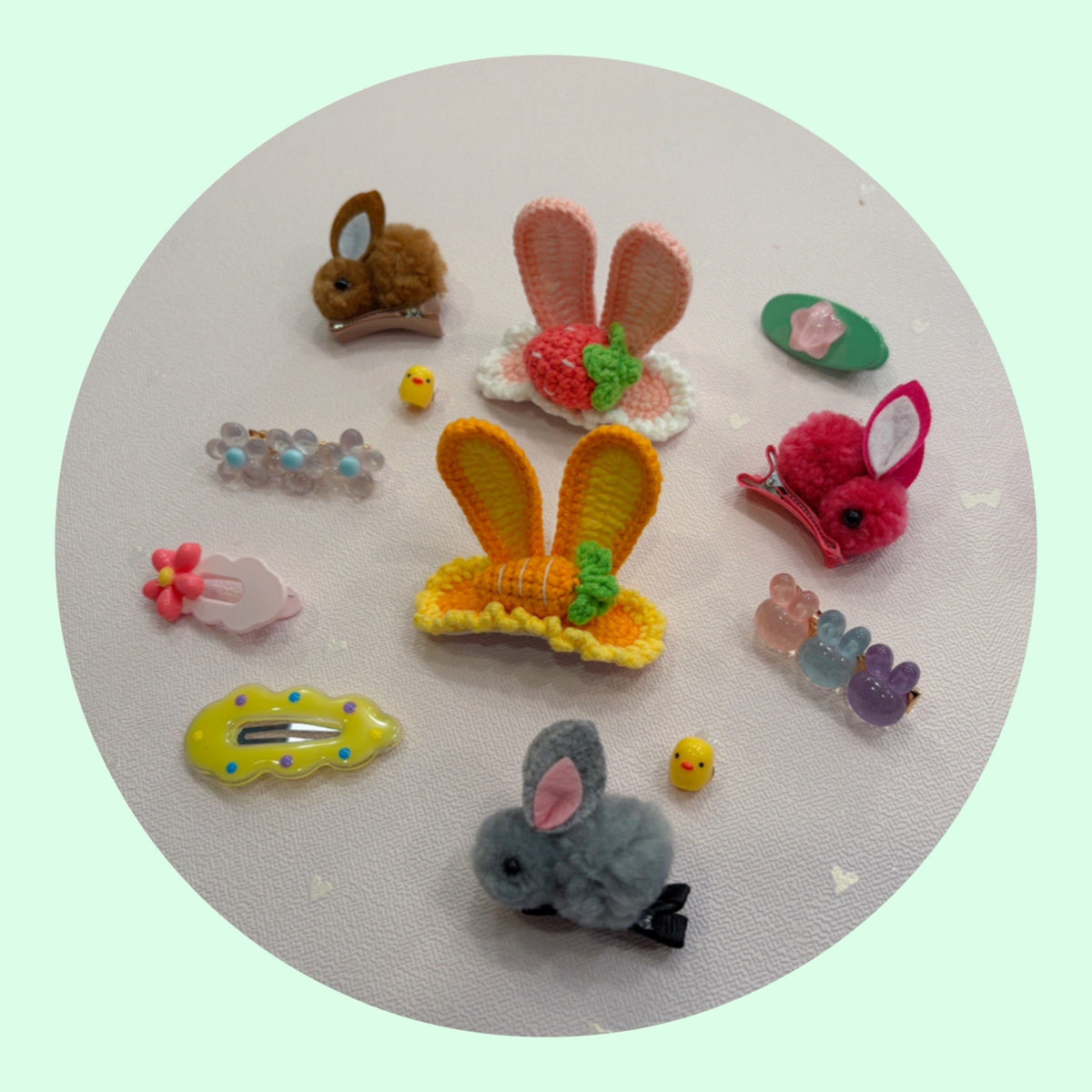 Junie Moonオンラインショップ限定「イースターヘアクリップセット