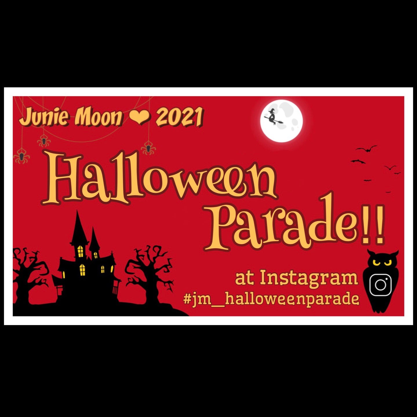 ジュニームーンYouTubeチャンネルより、Junie Moon『Instagram Halloween parade♡』Contest!!のお知らせです！