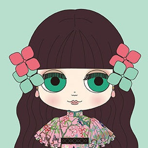 It's the "KEITA MARUYAMA" x Blythe collaboration! We are excited to present the illustration for the CWC limited edition Neo Blythe "KEITA MARUYAMA for Blythe Jade Garden".