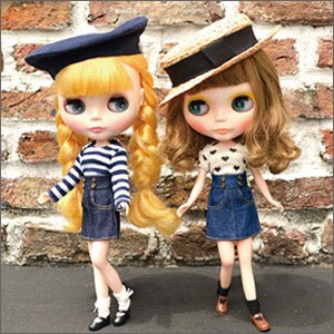 Dear Darling fashion for dolls Presents! New Items, New Looks!Denim Trapezoid Skirt, Denim Fishtail Skirt, Three-Fold Socks.