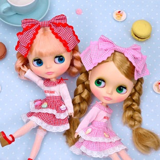 Junie Moonプロデュース Dear Darling fashion for dolls から新アイテム「mezzo pianoコラボレーション　ギンガムチェックドレスセット」が発売です！