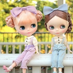 Junie Moon produced Dear Darling fashion for dolls is releasing a new item “Ruffle tapered salopette”!