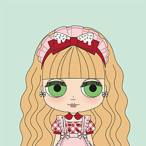 Neo Blythe “Donna Doughnut” design illustration is here!