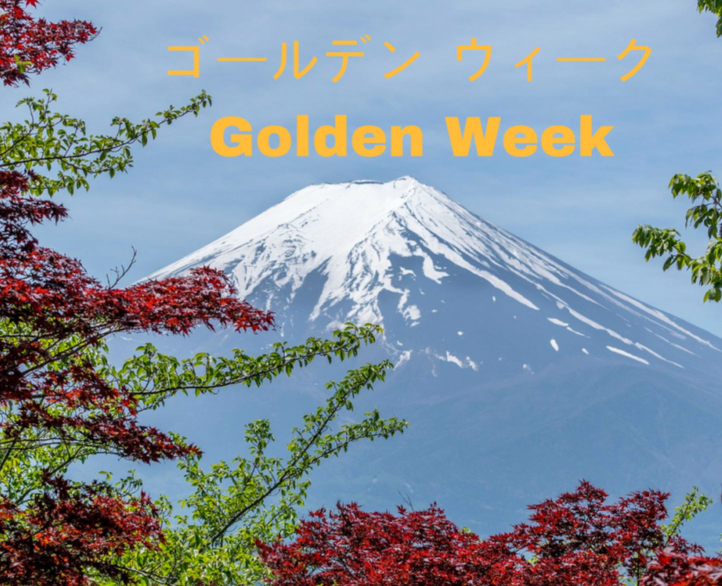Notice of Business Hours during Golden Week National Holiday