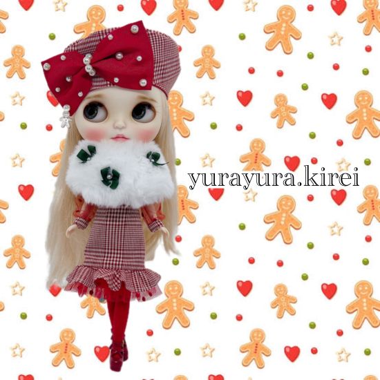 ドレスセット（ネオブライスサイズ）「Happy Christmas 」by yurayura.kirei