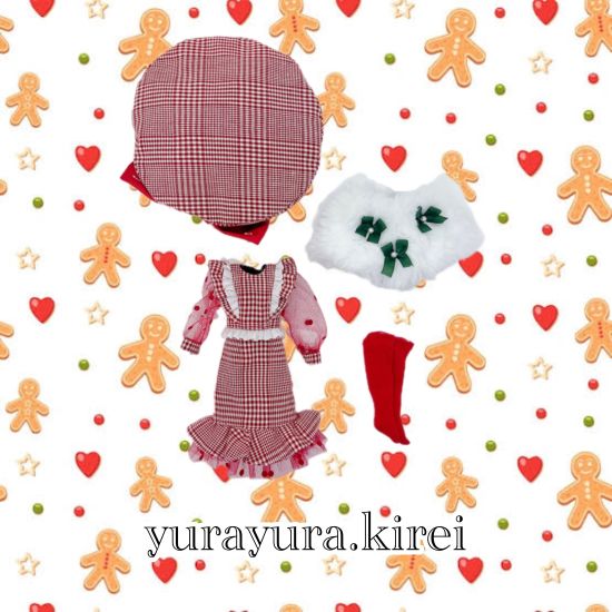 ドレスセット（ネオブライスサイズ）「Happy Christmas 」by yurayura.kirei