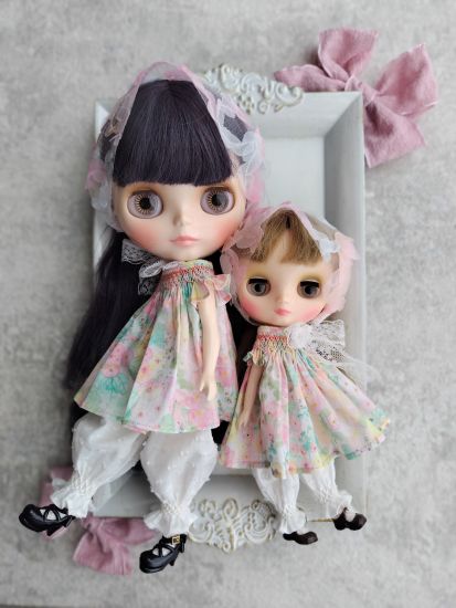 Dress set (Middie Blythe Size) “Pink Garden (Middie Size)” by tayutauito