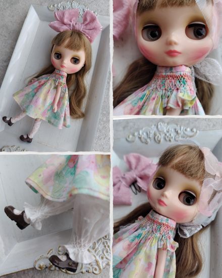 Dress set (Middie Blythe Size) “Pink Garden (Middie Size)” by tayutauito