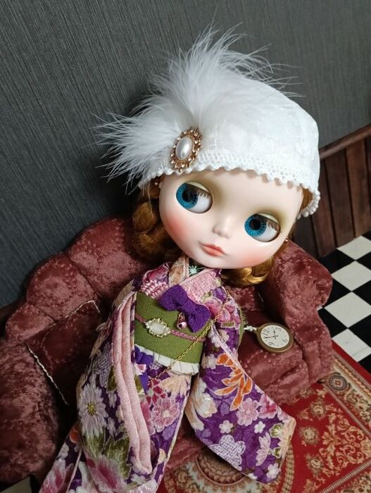 Dress set (Neo Blythe Size) “Peony of Love” by 夢人屋呉服店 (Yumetoya Gofukuten)