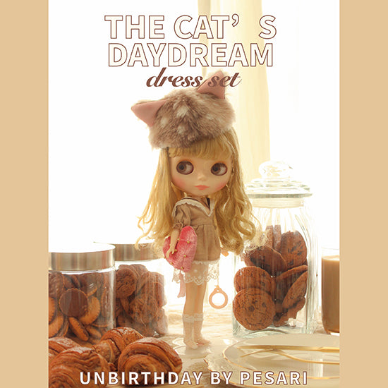 ドレスセット（ネオブライスサイズ）「“The cat’s daydream dress set” 猫の白昼夢のドレスセット」 by Unbirthday by pesari