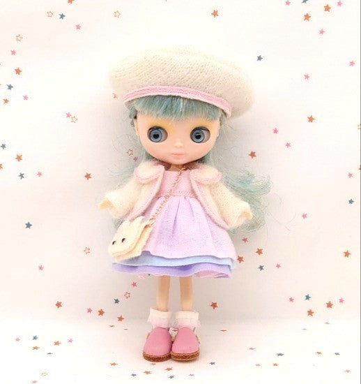 Dress set (Petit Blythe Size) “Petit Blythe Cat Dress Set” by kumikumi