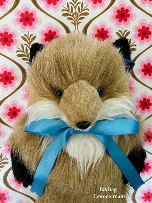 ドール用小物「Fox bag special set （bonnet  hat & grape brooch）」by sweetcream