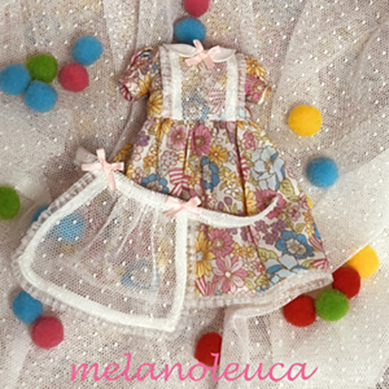 Dress set (Neo Blythe Size) "Le rêve du champ de fleurs" by melanoleuca