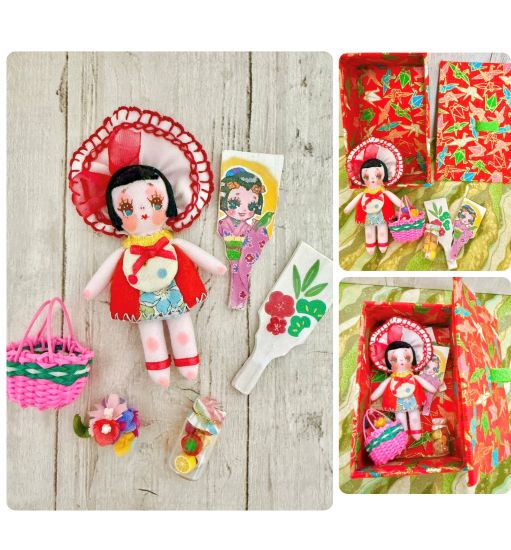 ☆OOAK☆ Plush Toy “Yoiko no Omochabako (Red)” by yummy.toy box