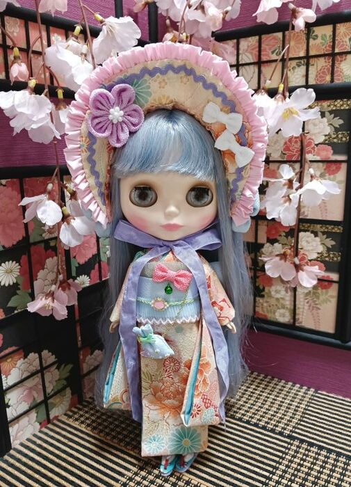 Dress set (Neo Blythe Size) “Spring Flower Kiss” by 夢人屋呉服店 (Yumetoya Gofukuten)