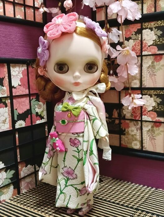 Dress set (Neo Blythe Size) “Nadeshiko Love-Longing Days” by 夢人屋呉服店 (Yumetoya Gofukuten)