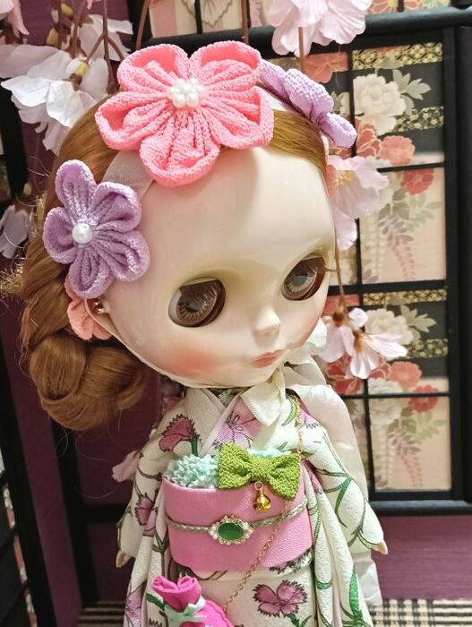 Dress set (Neo Blythe Size) “Nadeshiko Love-Longing Days” by 夢人屋呉服店 (Yumetoya Gofukuten)