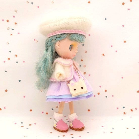 Dress set (Petit Blythe Size) “Petit Blythe Cat Dress Set” by kumikumi