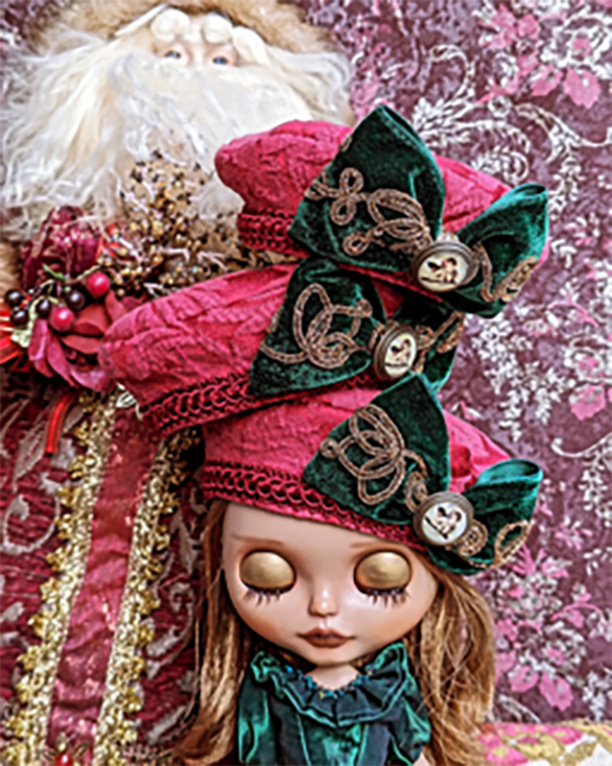 Doll accessories (Neo Blythe size) "Classical beret" by Cat's tail