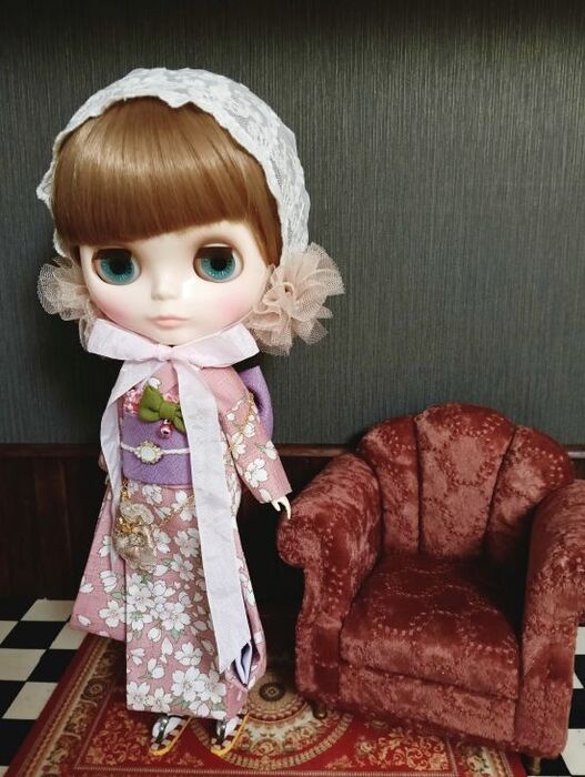 Dress set (Neo Blythe Size) “Sakura Love Chocolat” by 夢人屋呉服店 (Yumetoya Gofukuten)