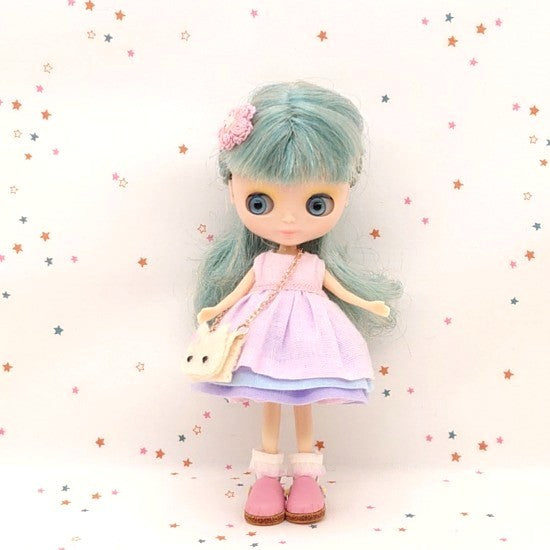Dress set (Petit Blythe Size) “Petit Blythe Cat Dress Set” by kumikumi