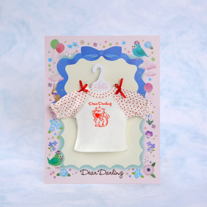 Dear Darling fashion for dolls「プリントラグランTシャツ」ホワイト