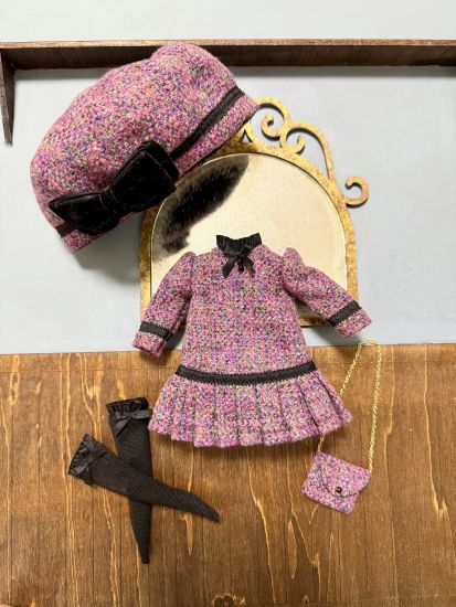 Dress set (Neo Blythe Size) “A Little Grown-Up Look” by Chirimenjako