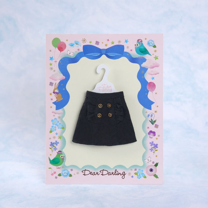 Dear Darling fashion for dolls「デザインミニスカート」ブラック