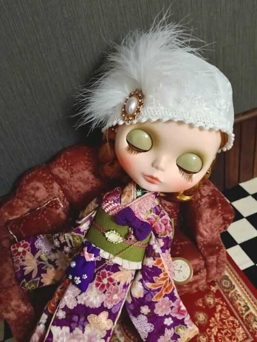 Dress set (Neo Blythe Size) “Peony of Love” by 夢人屋呉服店 (Yumetoya Gofukuten)