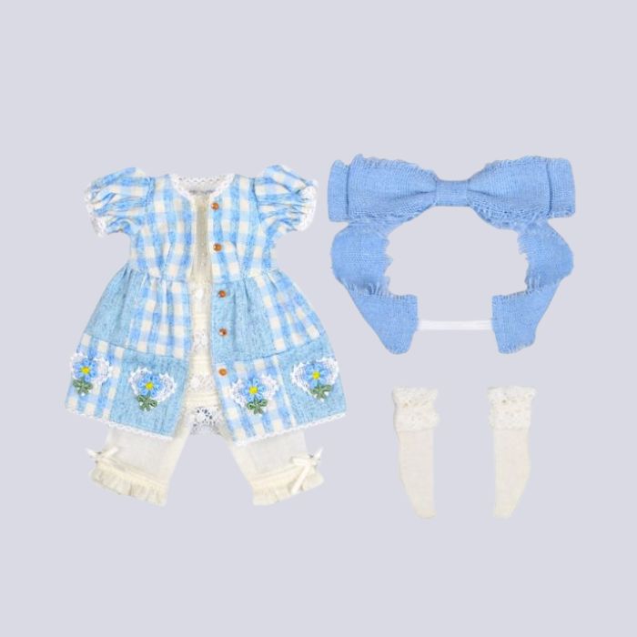 Dear Darling fashion for dolls  "mezzo piano collaboration Patchwork Dress Set"