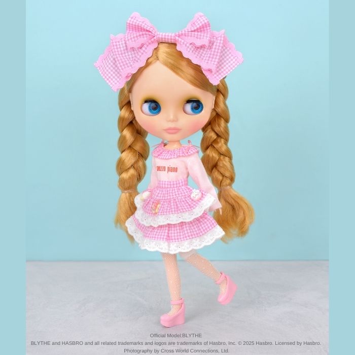 Dear Darling fashion for dolls  "mezzo piano Gingham Check Dress Set "