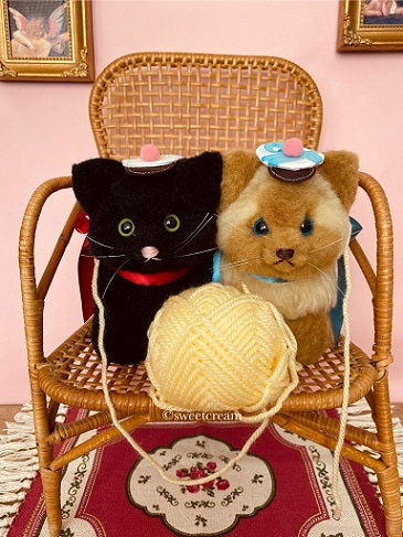 ☆OOAK☆ Stuffed Toy "Black cat" by sweetcream