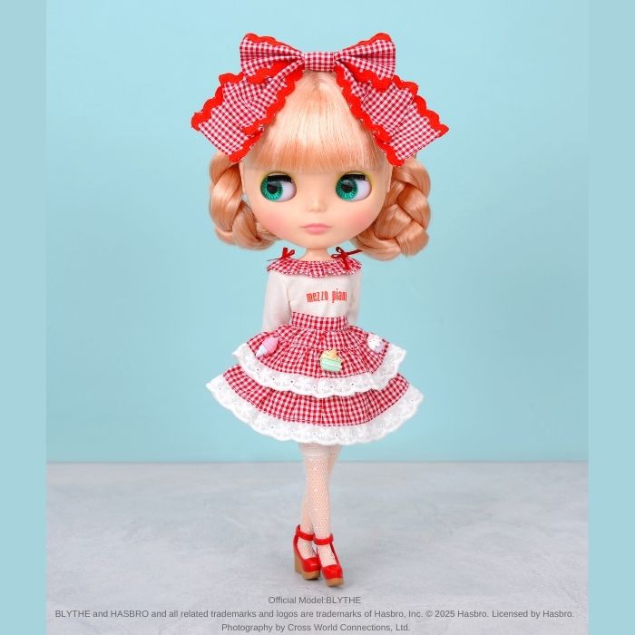 Dear Darling fashion for dolls  "mezzo piano Gingham Check Dress Set "