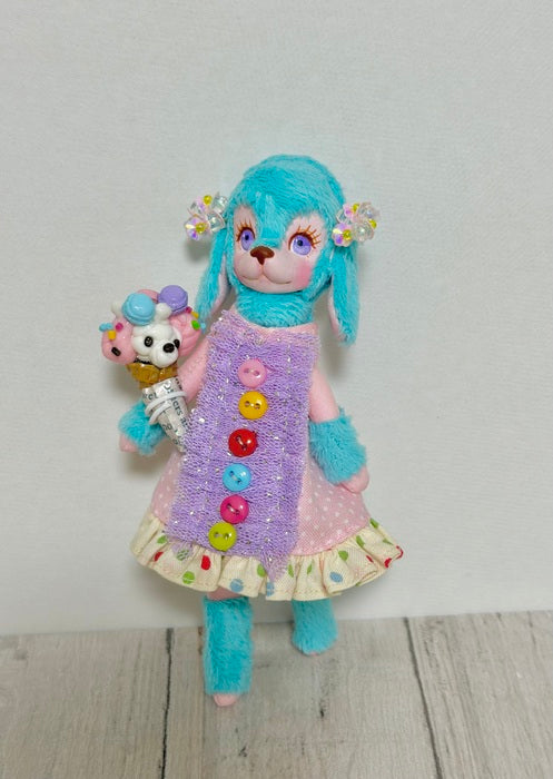 ☆一点物☆ぬいぐるみ「HARAJUKU Nana（blue）」by yummy.toybox