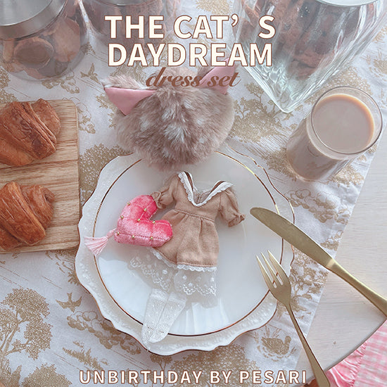 ドレスセット（ネオブライスサイズ）「“The cat’s daydream dress set” 猫の白昼夢のドレスセット」 by Unbirthday by pesari