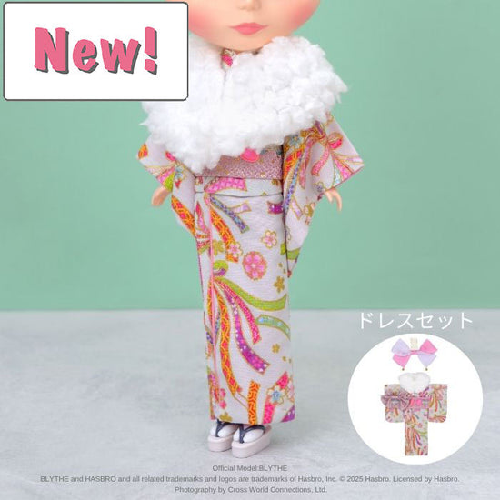 Dear Darling fashion for dolls「リボン柄着物セット」