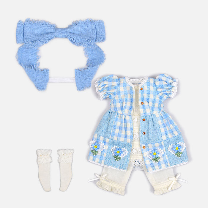 Dear Darling fashion for dolls「mezzo pianoコラボレーション パッチワークドレスセット」