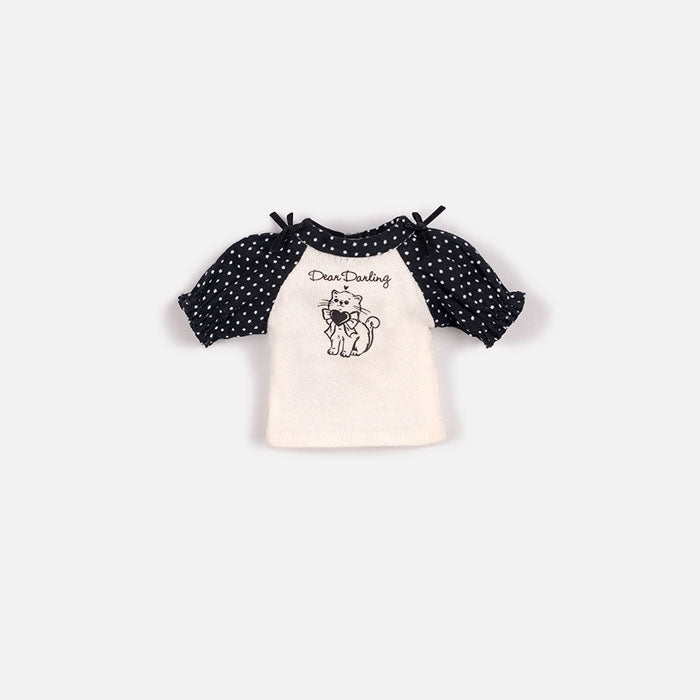 Dear Darling fashion for dolls「プリントラグランTシャツ」ホワイト