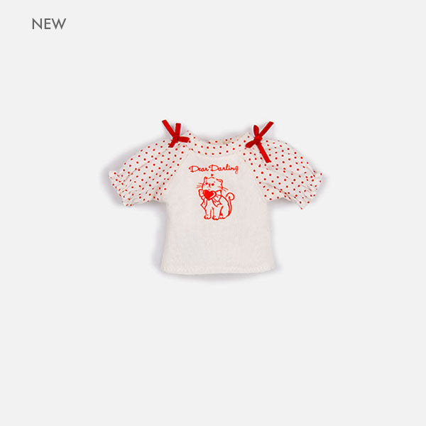 Dear Darling fashion for dolls「プリントラグランTシャツ」レッド