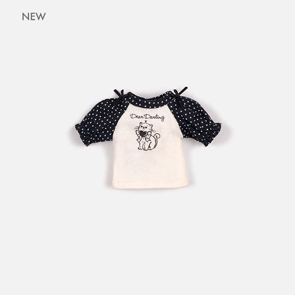 Dear Darling fashion for dolls「プリントラグランTシャツ」ホワイト