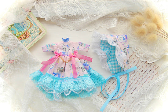 Dress Set (Middie Blythe size) "Cat's Dance Dress Set (Pink)" by TIROL