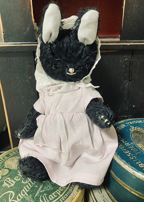 ☆OOAK☆ Stuffed toy "1 Black rabbit" by nikibbit ニキビット