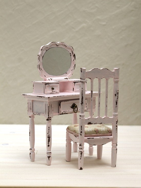 Furniture for dolls "Romantic dressers and chairs" by Lily White 