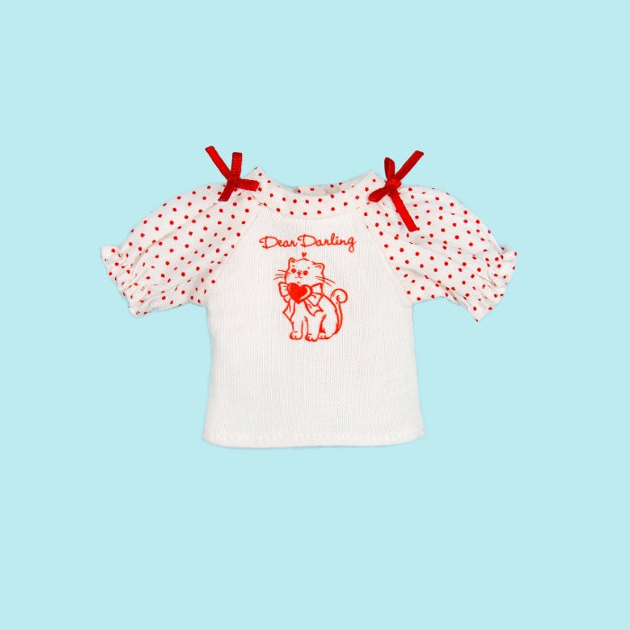Dear Darling fashion for dolls「プリントラグランTシャツ」レッド