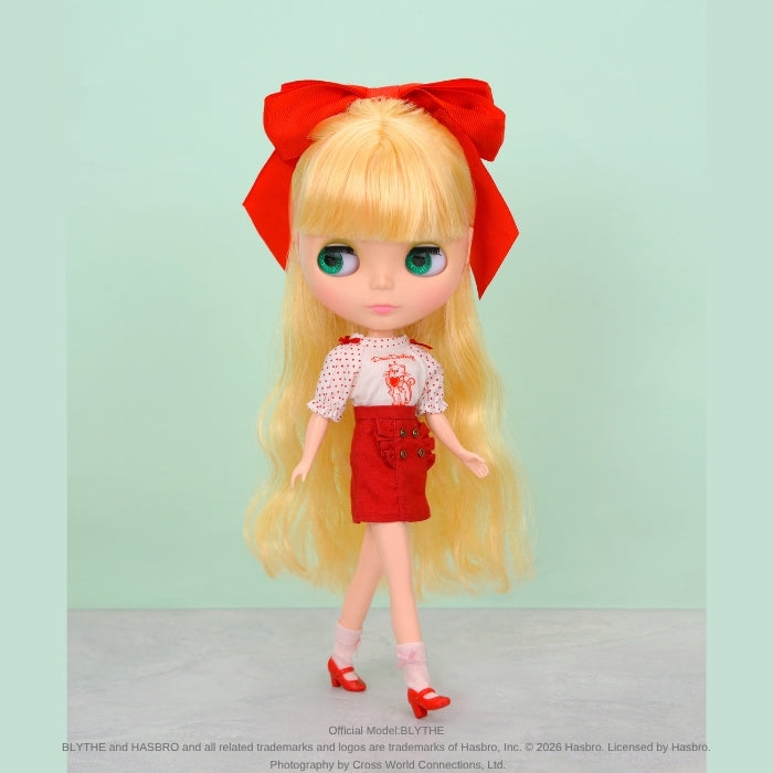 Dear Darling fashion for dolls「デザインミニスカート」レッド