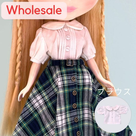 [wholesale]Dear Darling fashion for dolls「丸衿ブラウス（ホワイト）」