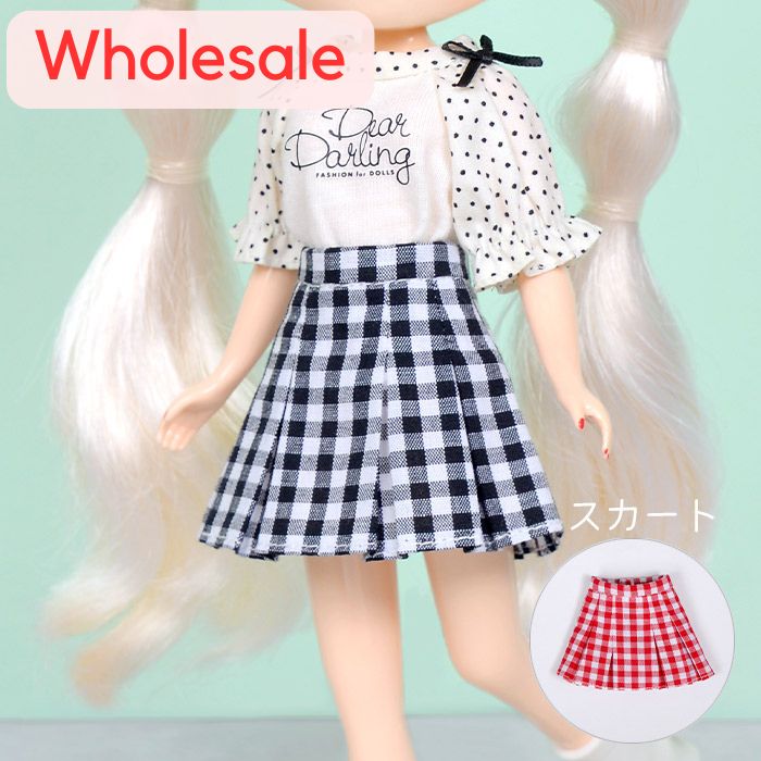 Dear Darling fashion for dolls "Box Pleated Skirt"