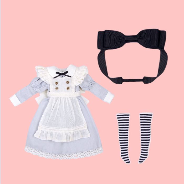 Dear Darling fashion for dolls "Alice Set - Blue Gray"