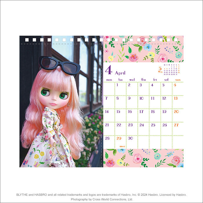 Blythe "2025 Blythe Desktop Calendar Exquisite Pleasure"